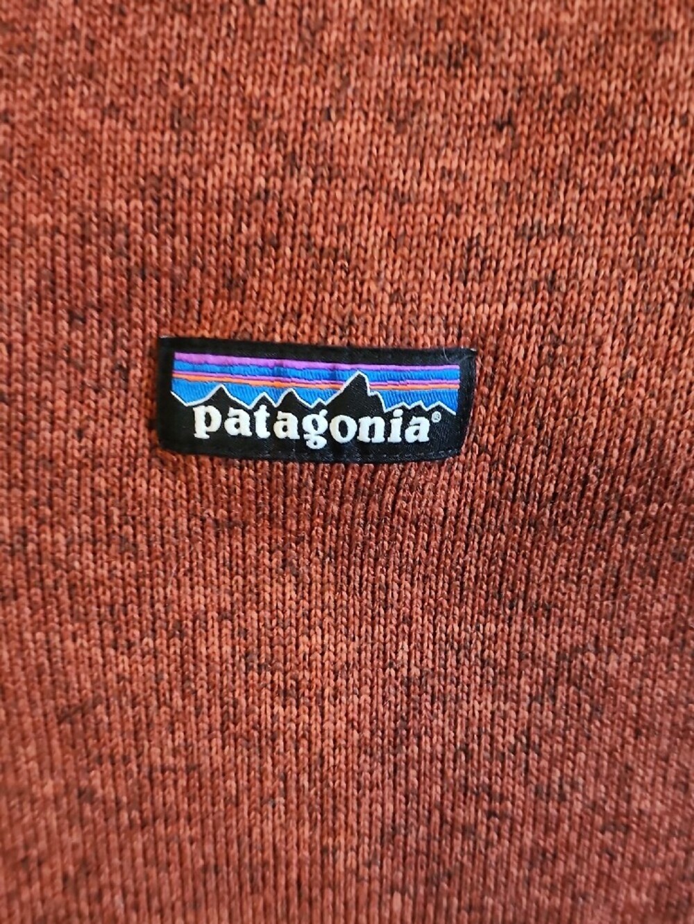 Mens Better Sweater Patagonia Rust-Colored Full-Zip Fleece Jacket - Picture 3 of 6
